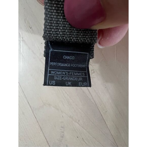 Chaco Z1 Classic Black Grey Strappy Sandal Women Size 8 Trial Hiking Sport - Picture 8 of 12